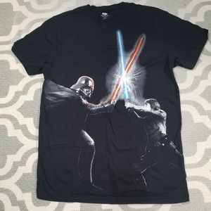 Star Wars Vader vs Luke Duel Graphic Tee Shirt